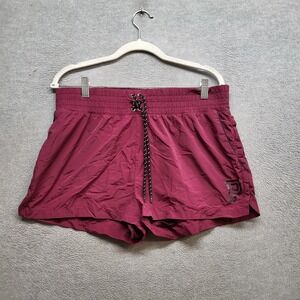 PINK Victoria's Secret Women Activewear‎ Shorts Large Red Athletic Logo